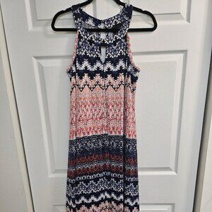 ANTTHONY. Sleeveless. Multicolor. Geometric Print. Casual. Gently Used. Size: M